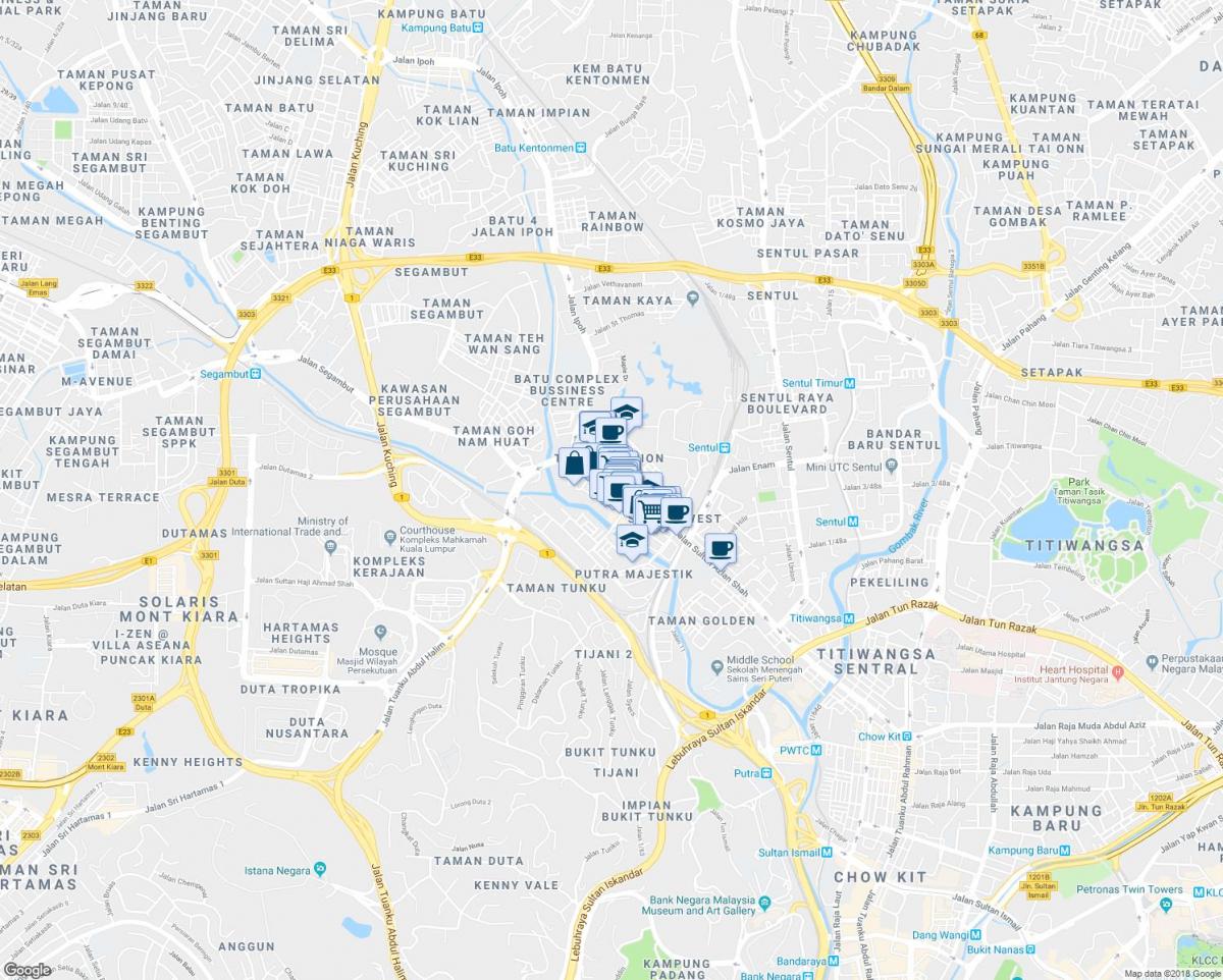 Карта на jalan ipoh куала лумпур
