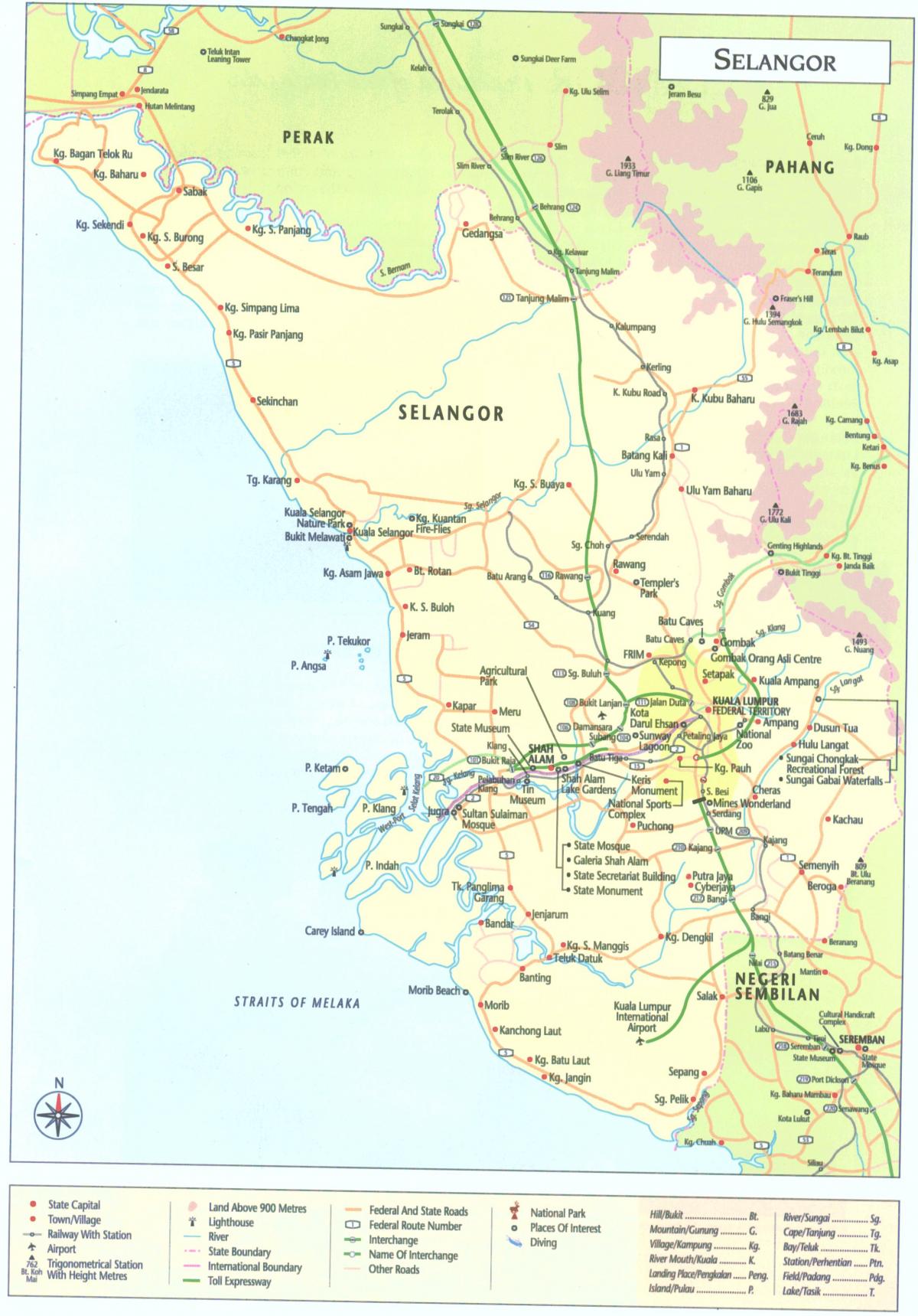 куала лумпур selangor мапа