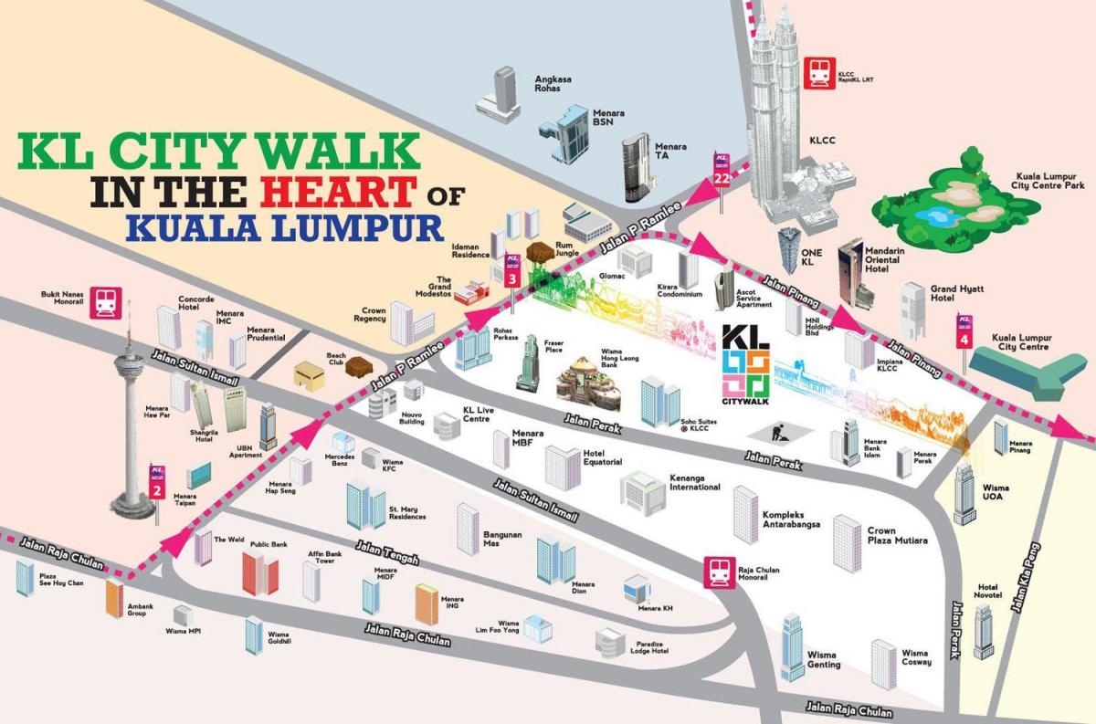 куала лумпур прошетка мапа