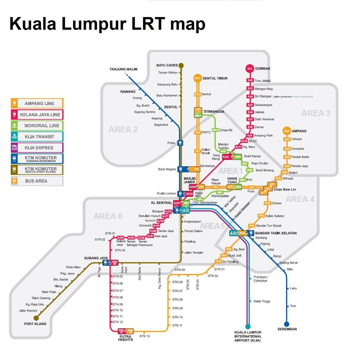 воз карта на куала лумпур