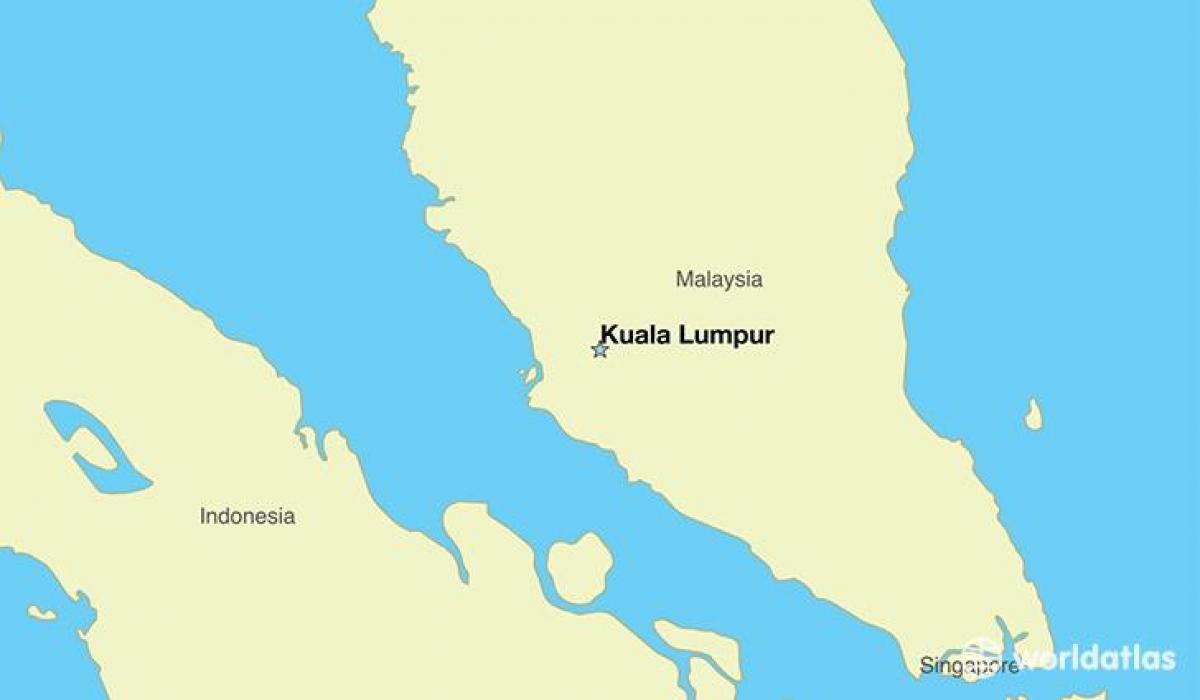 Мапа на главниот град на малезија