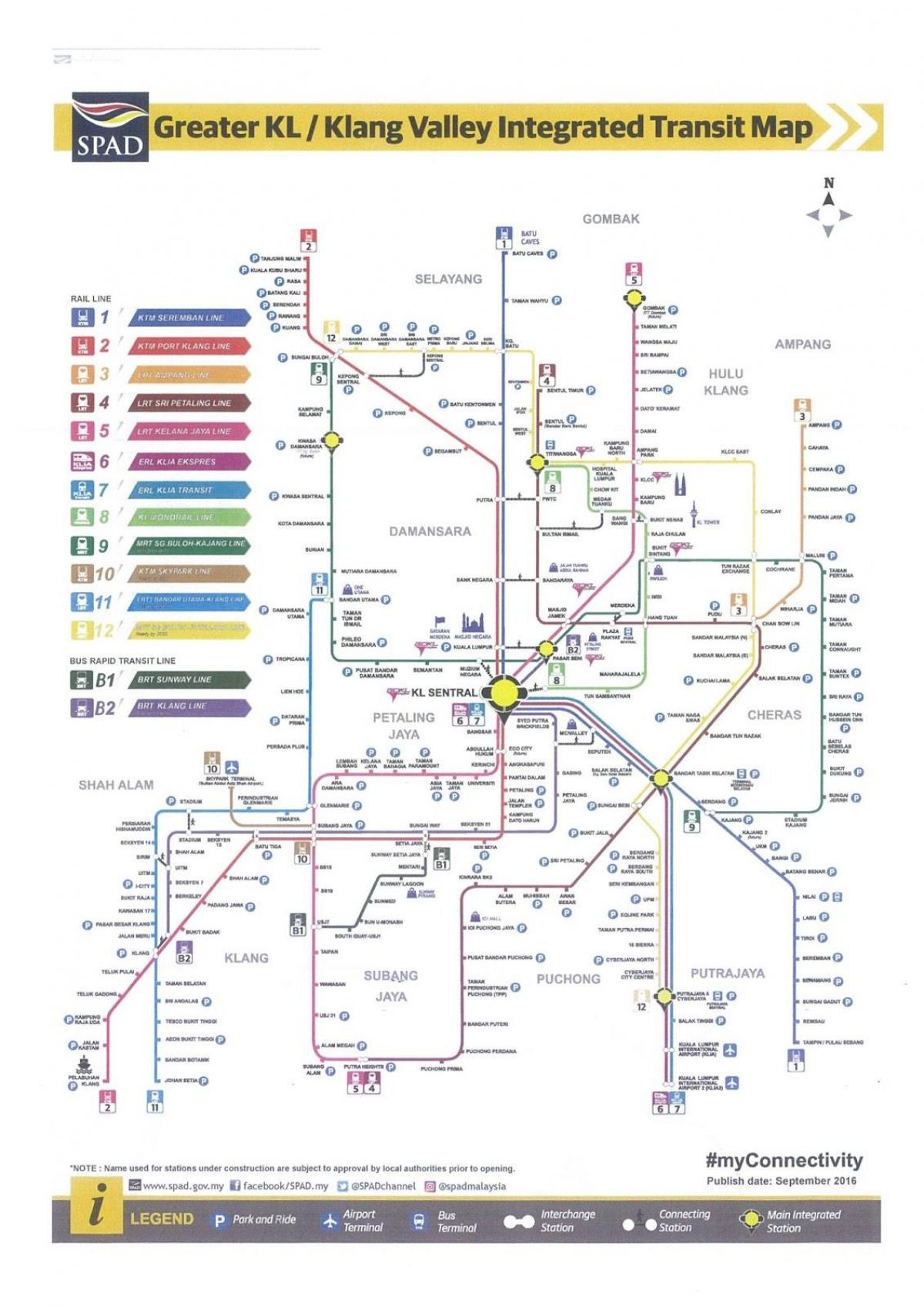 куала лумпур транзит железнички мапа