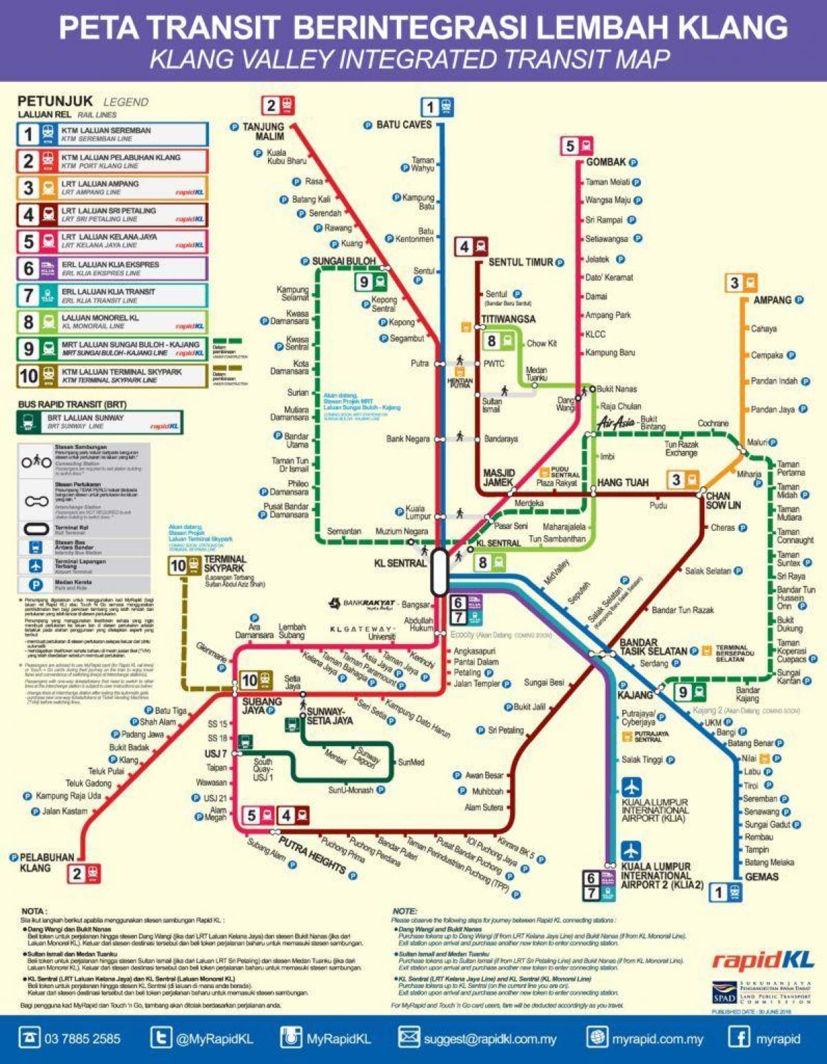 куала лумпур подземни мапа