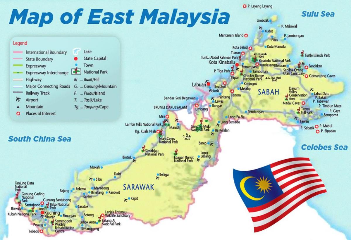 аеродроми во малезија мапа