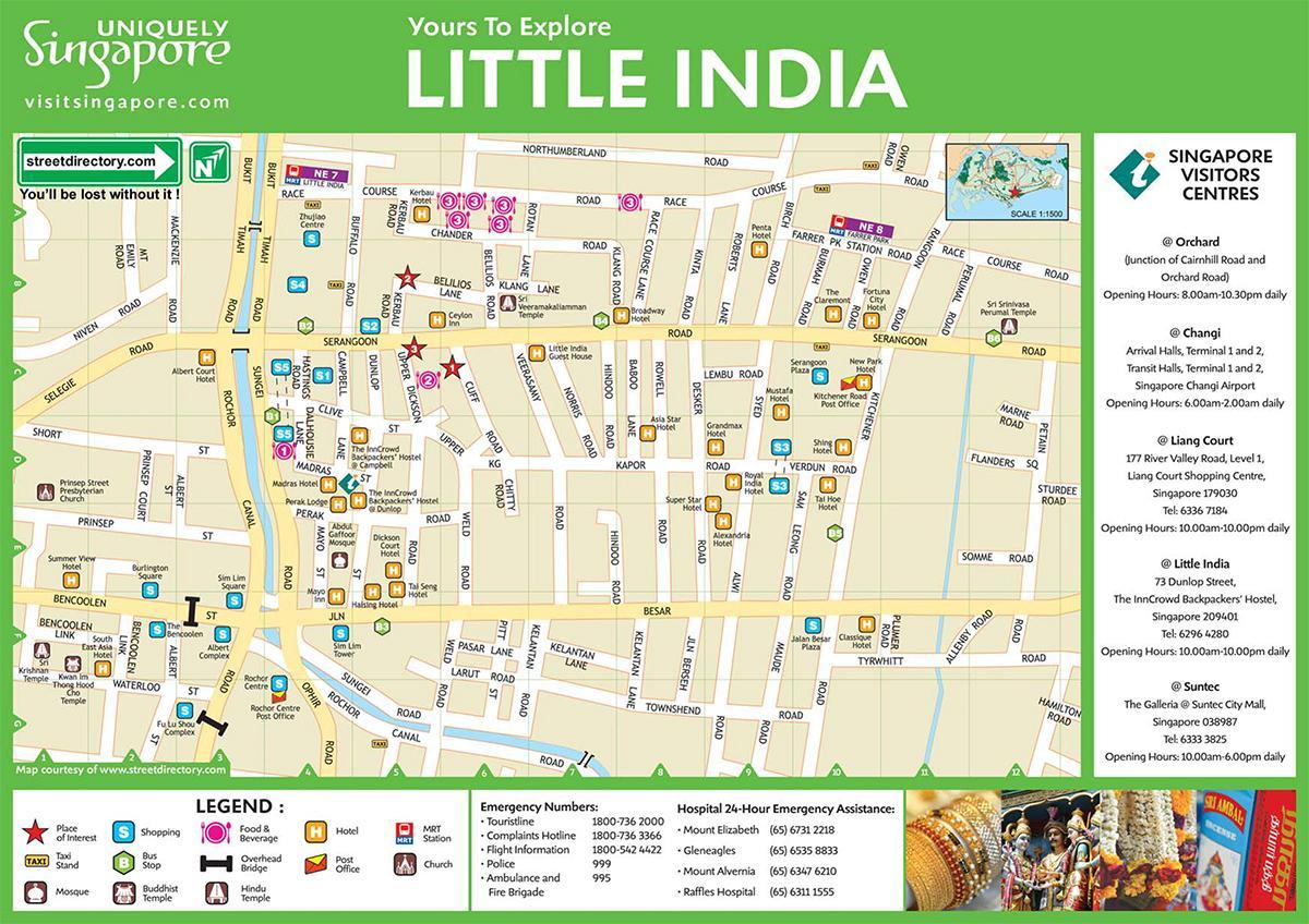 Карта на малку индија куала лумпур