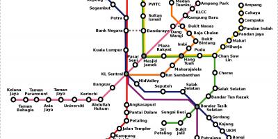 Малезија метро мапа