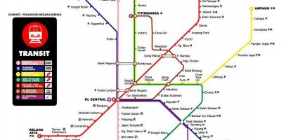 Метрото мапата куала лумпур