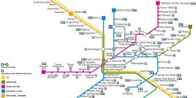 Јавниот транспорт мапата малезија