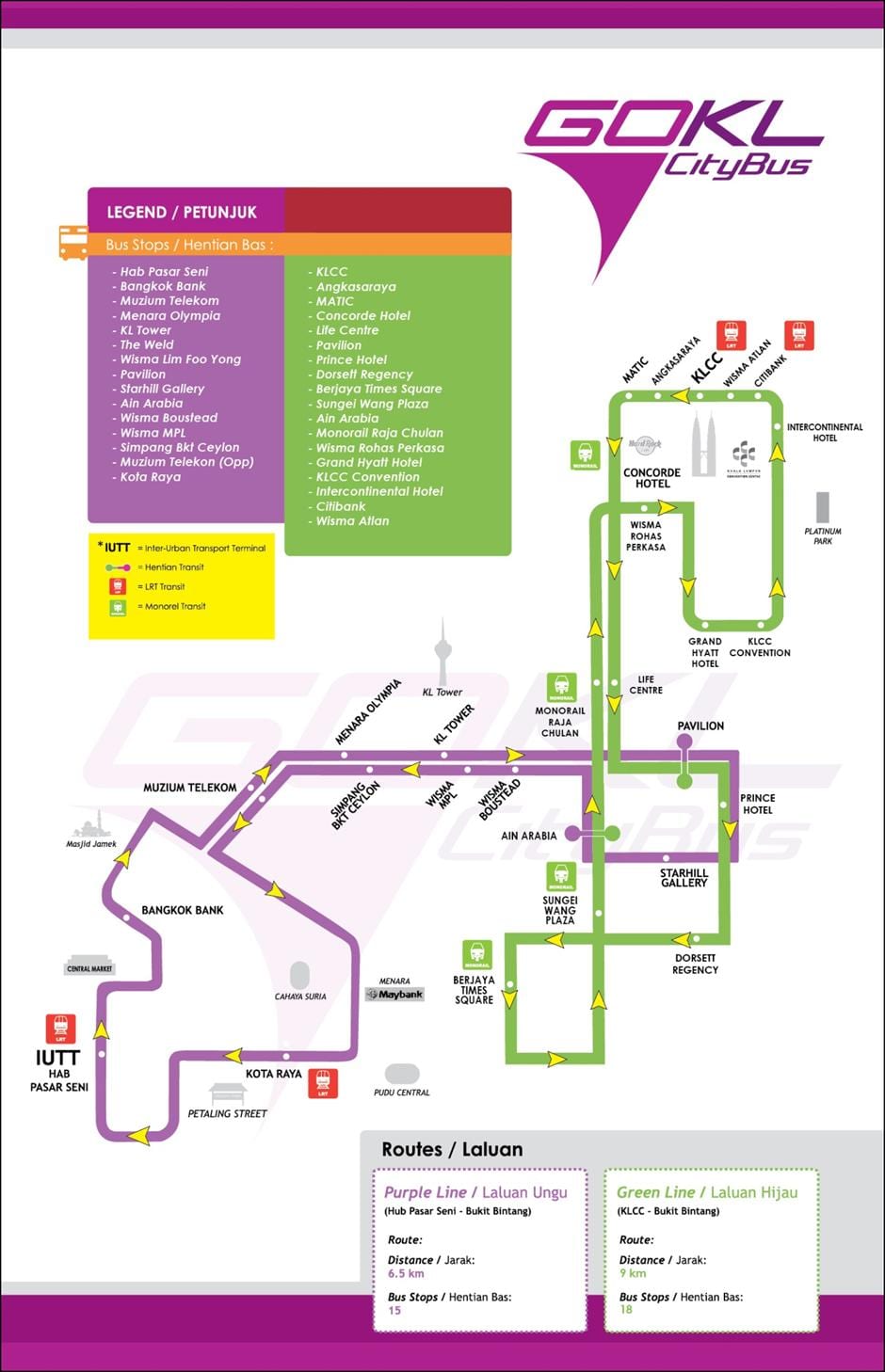 Карта на оди kl зелена линија