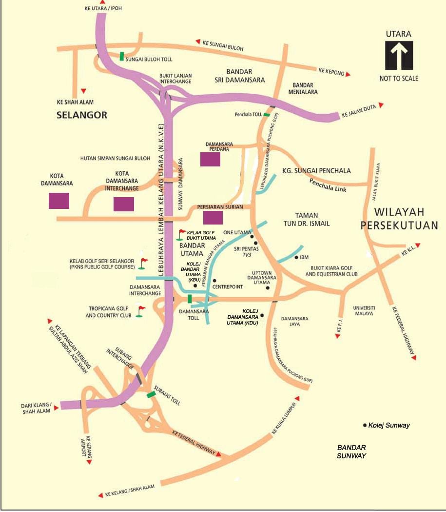 damansara мапата куала лумпур
