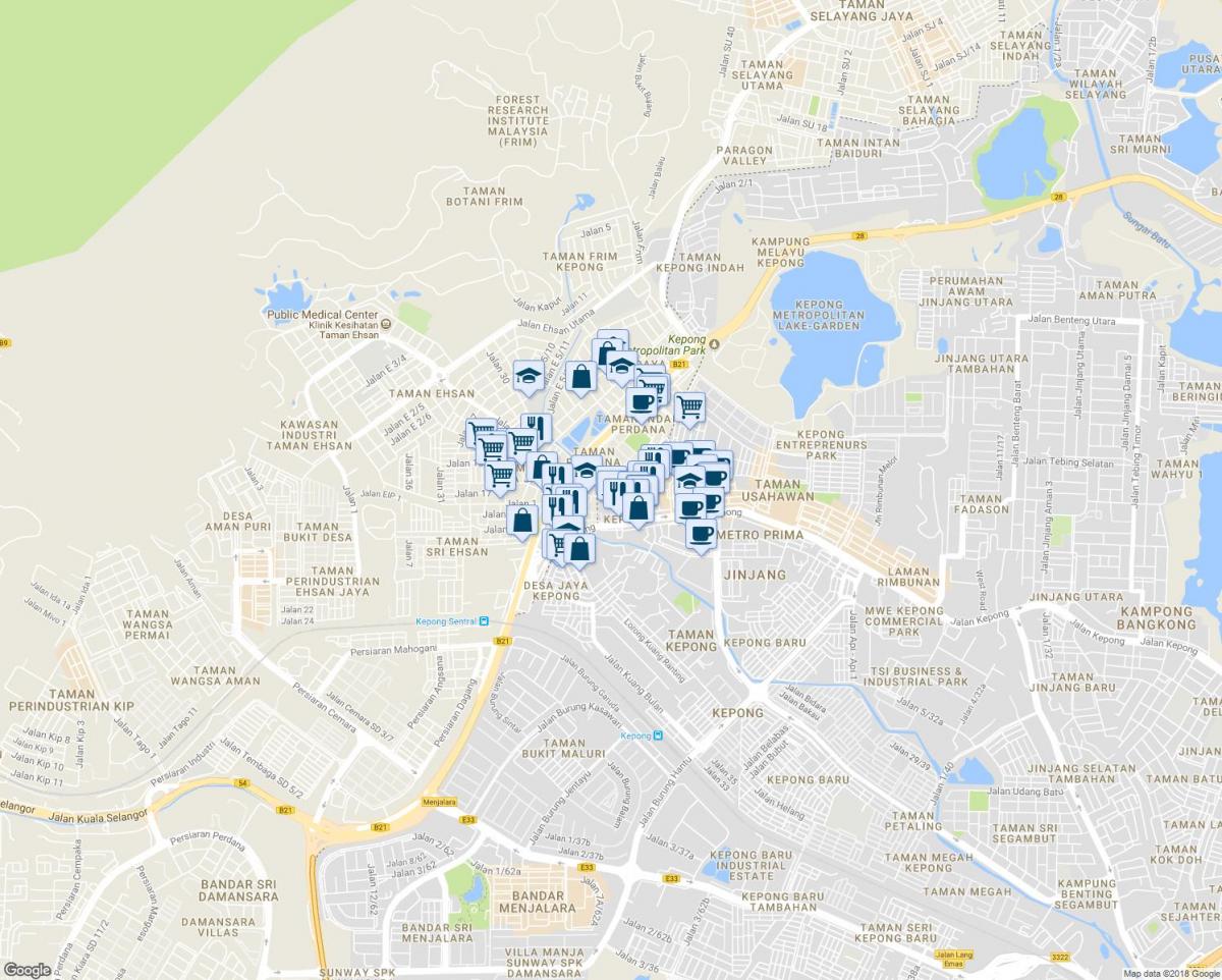 kepong куала лумпур мапа