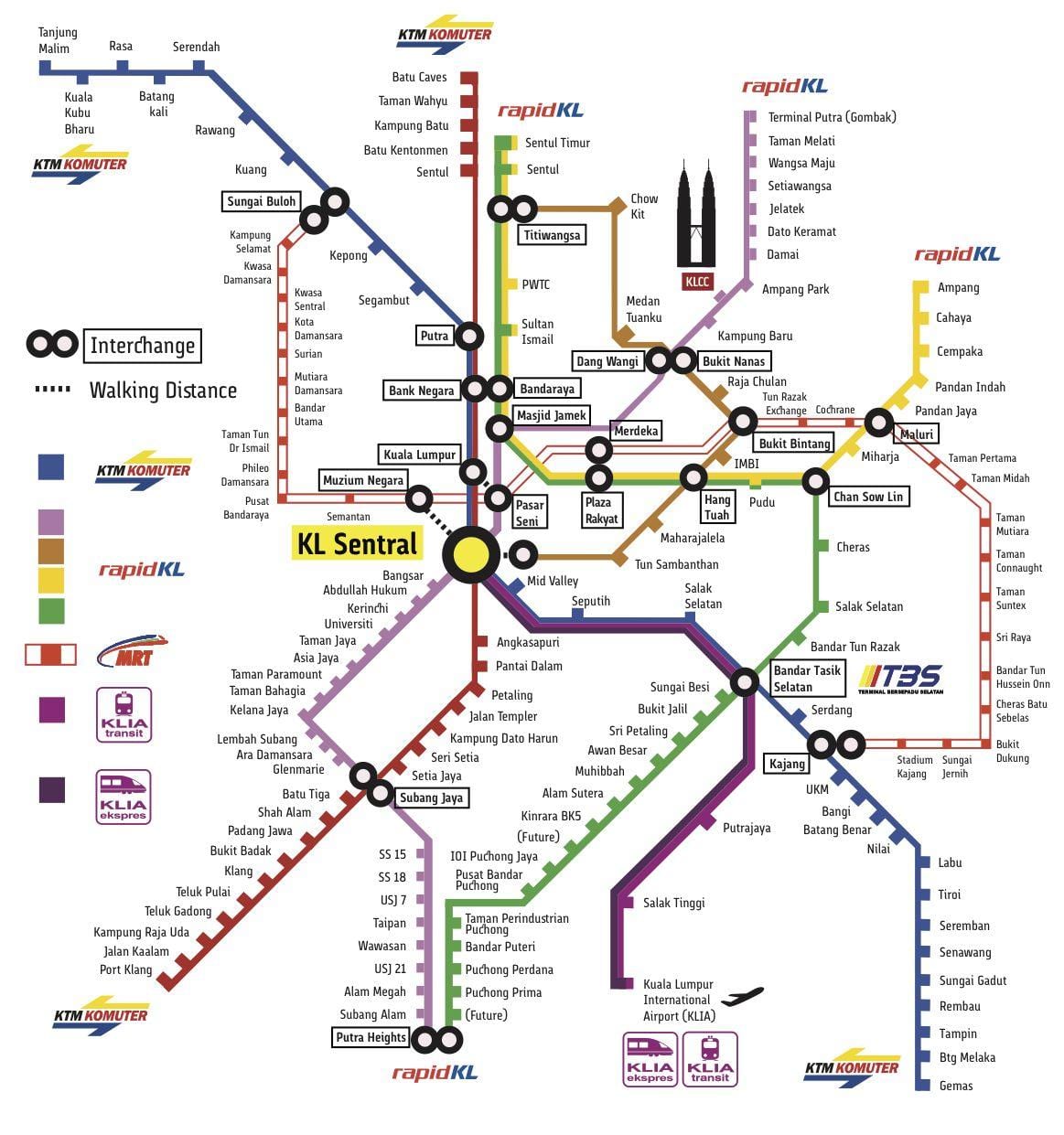 kl sentral железничката станица мапа