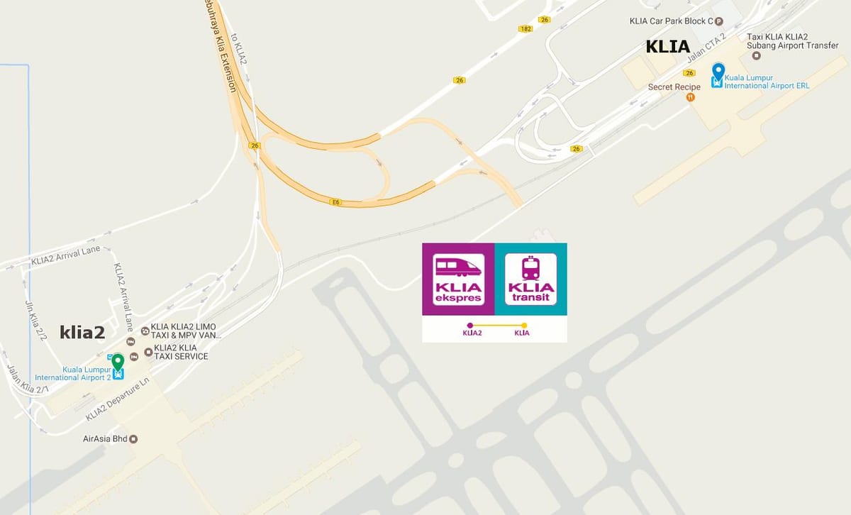 klia експрес воз мапа