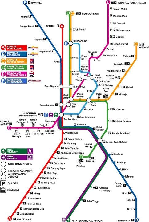 klia ekspres мапа
