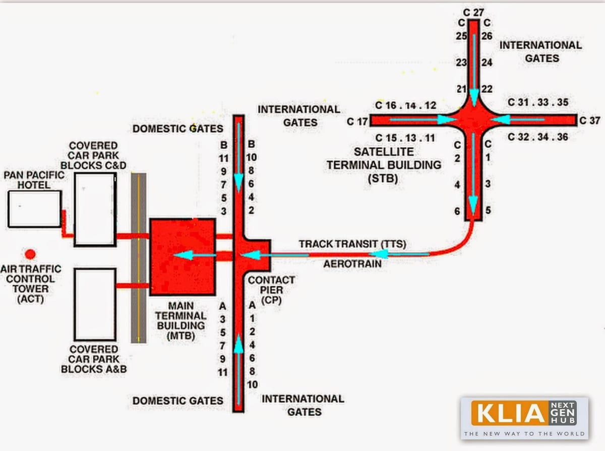 klia изгледот на мапата