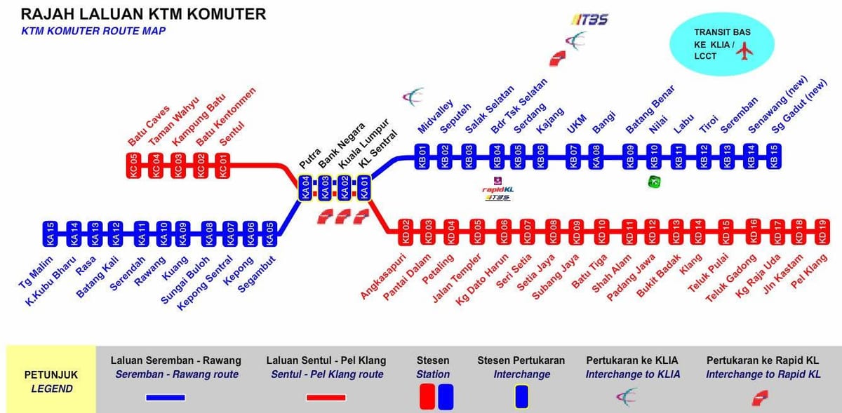 kl komuter мапа