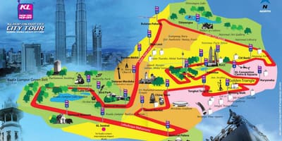 Куала лумпур хоп на хоп исклучите маршрутата на мапата