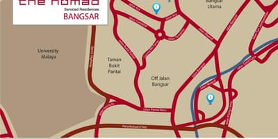 Bangsar куала лумпур мапа