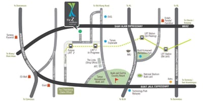 Карта на bukit jalil стадионот