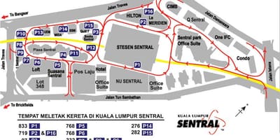Куала лумпур sentral мапа