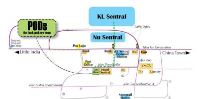 Куала лумпур автобуска станица на мапа