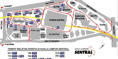 Sentral станица куала лумпур мапа