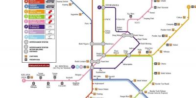 Куала лумпур лесна железница мапа