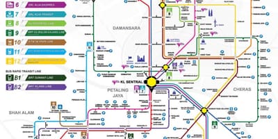 Карта на klang долина