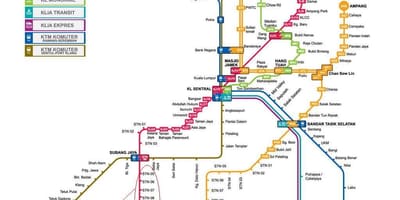 Subang jaya lrt маршрутата на мапата