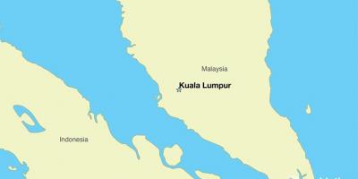 Мапа на главниот град на малезија