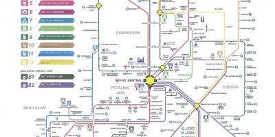 Куала лумпур транзит железнички мапа