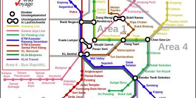 Јавниот транспорт куала лумпур мапа